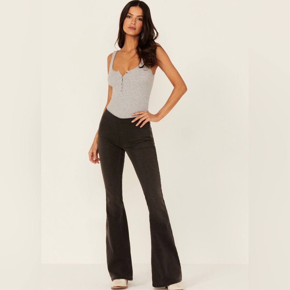 Free People Penny Lane Pull on Flare Jeans